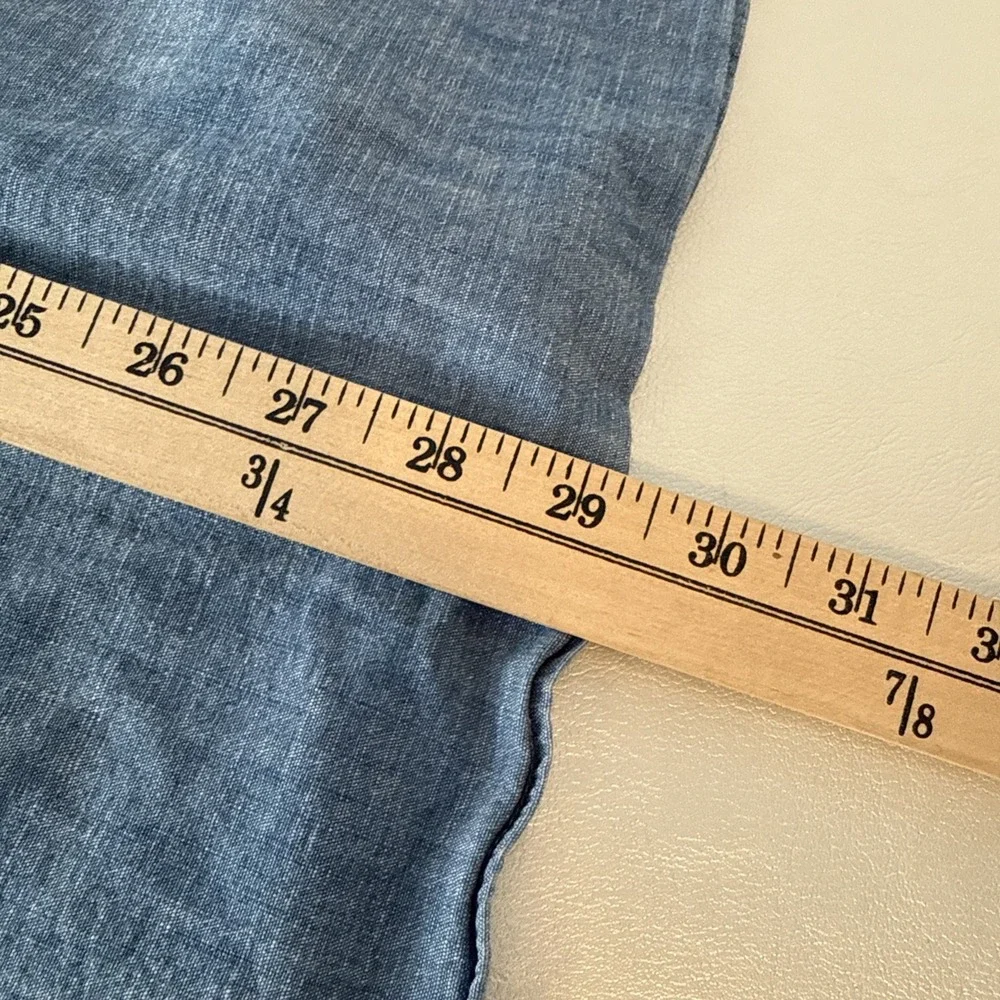 LL Bean Traditional Fit Denim Short Sleeve Button Down XXL-Regular